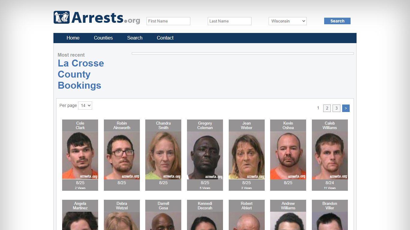 La Crosse County Arrests and Inmate Search